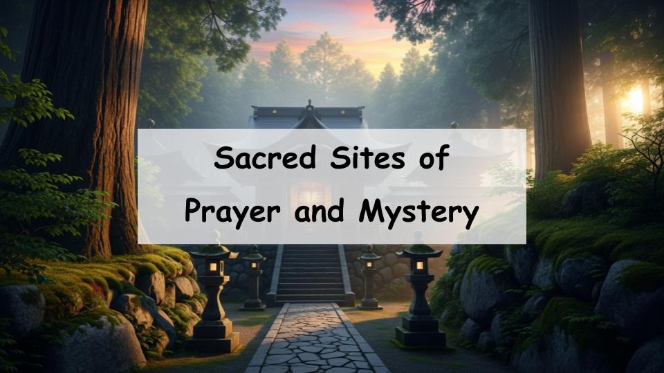 japan sacred temple trio