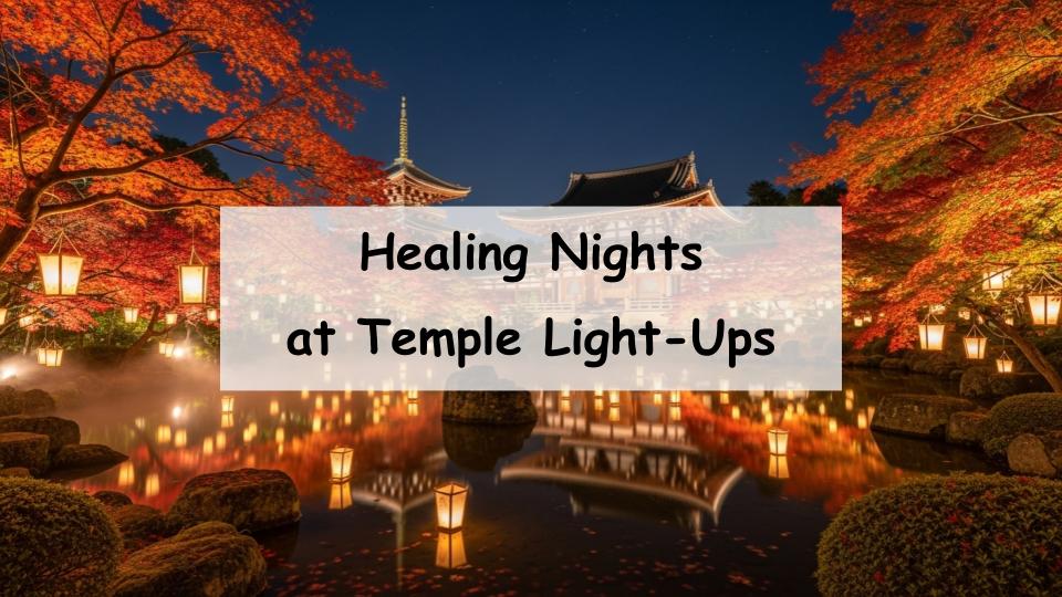 temple light up night japan