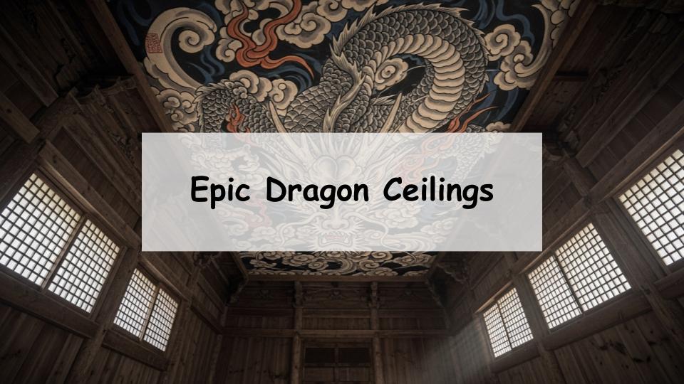 dragon ceiling temple japan